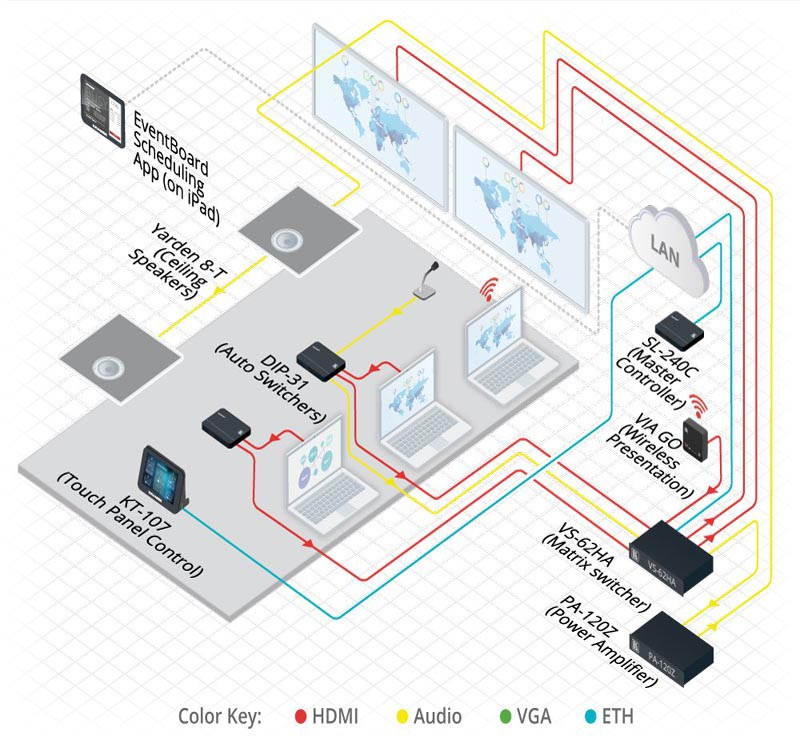 Kramer YARDEN-8-T 8-Inch High-Performance, Stereo Speaker w/1-Yr Warranty