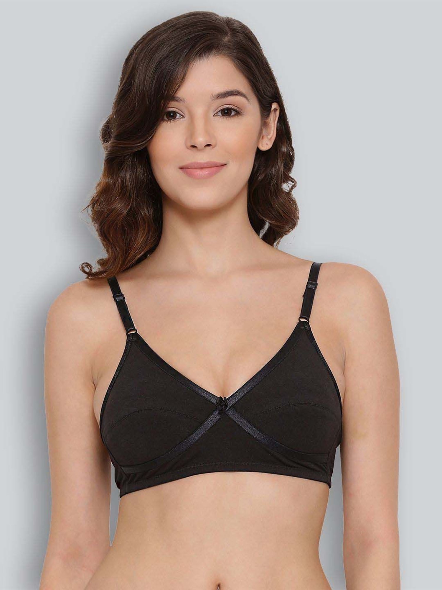 Lyra Black Cotton Everyday Bra