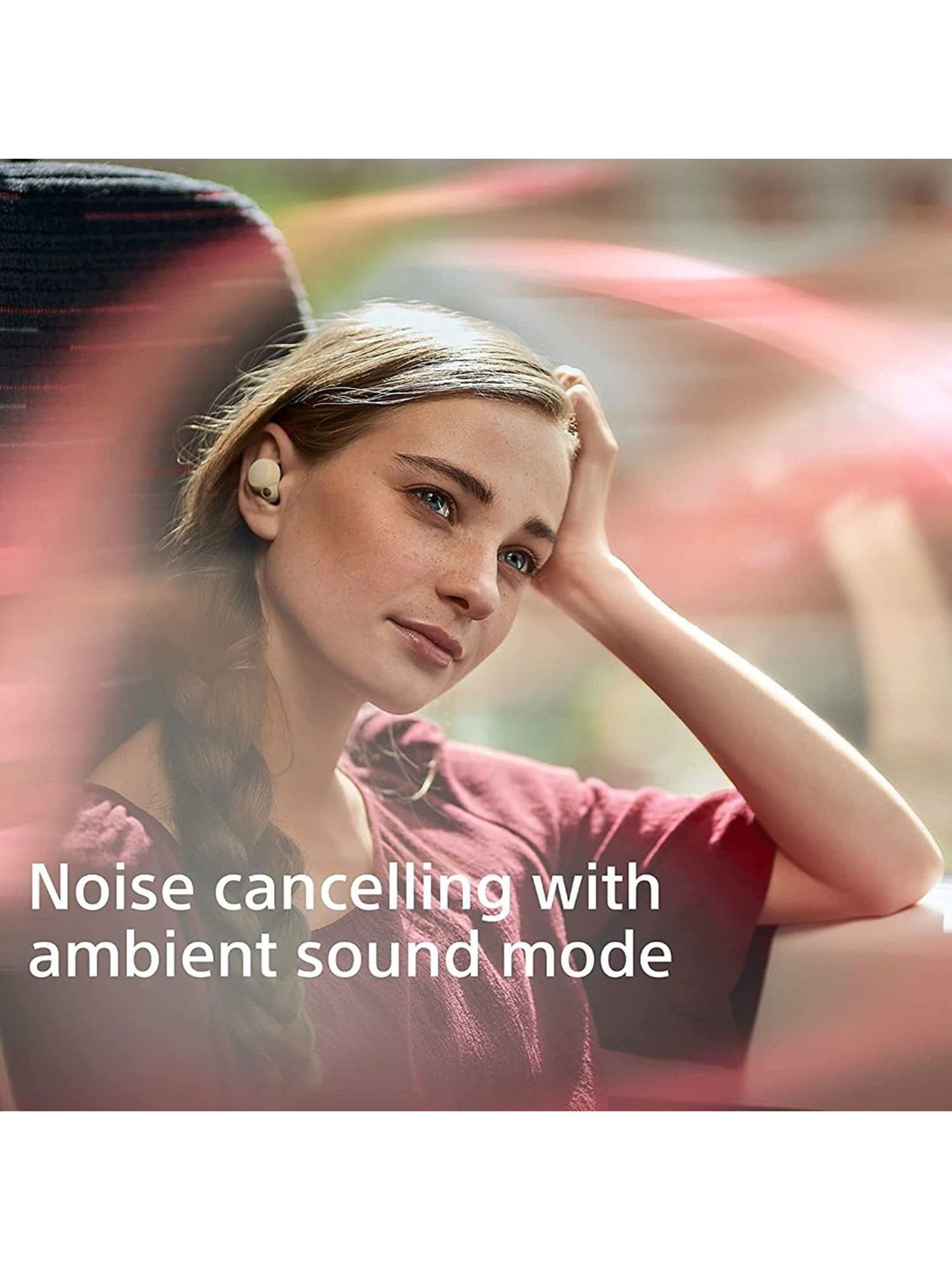 Sony WF-LS900N Truly Wireless Noise Cancelling Earbuds Up to 20 Hours Battery (Beige)