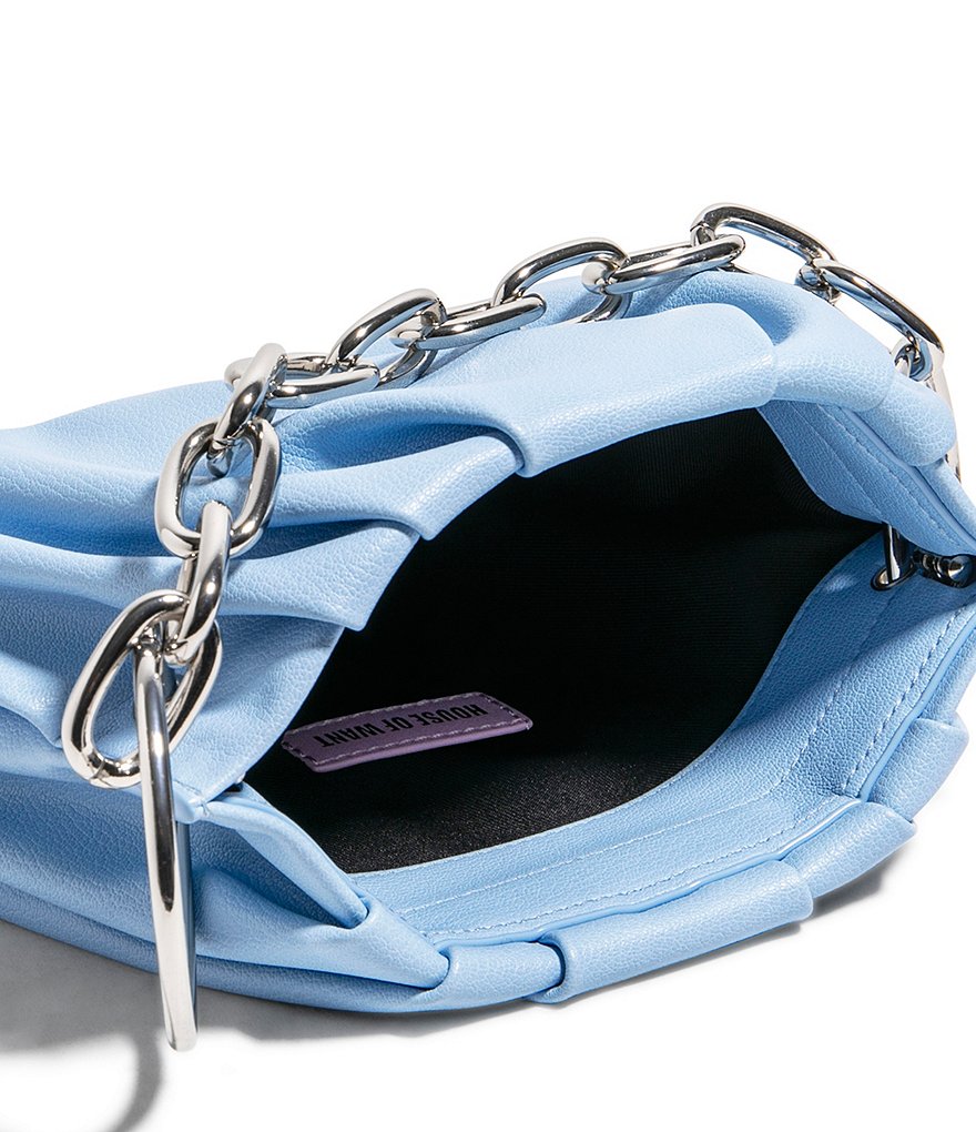 House of Want Chill Vegan Leather Chain Strap Framed Clutch Bag