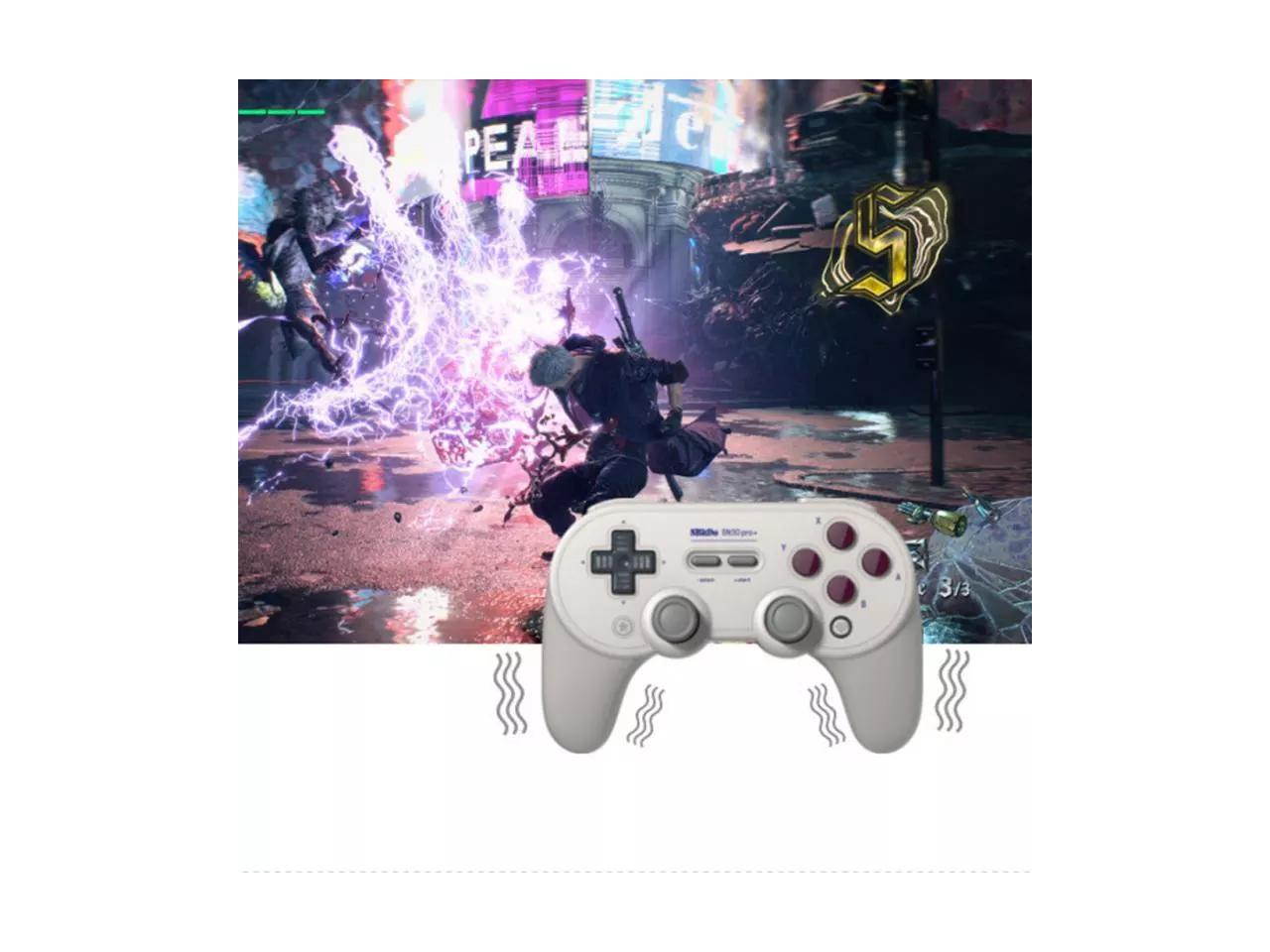 8Bitdo SN30 Pro+ Wireless Bluetooth Game Controller Gamepad Joystick for Windows/Android/macOS/Switch/Raspberry