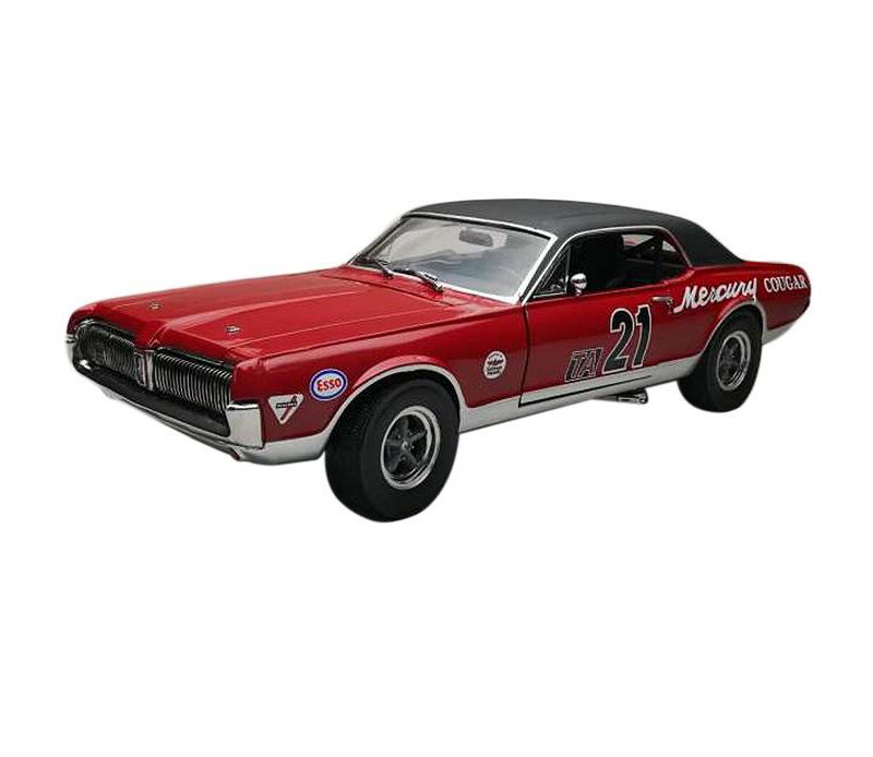 1967 Mercury Cougar Racing #21 Marty Beaulieu SVRA Watkins Glen Historic Enduro 200 (2012) 1/18 Diecast Model Car by SunStar