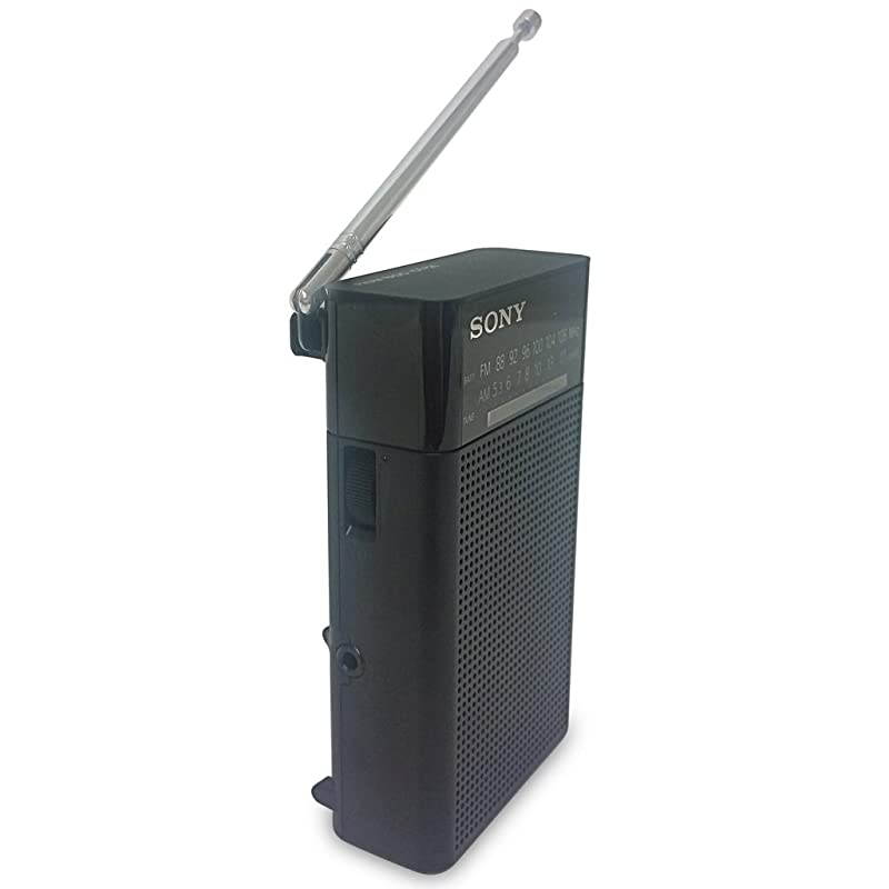 ICFP26 Portable AMFM Radio Black Bundles Battery Bundle