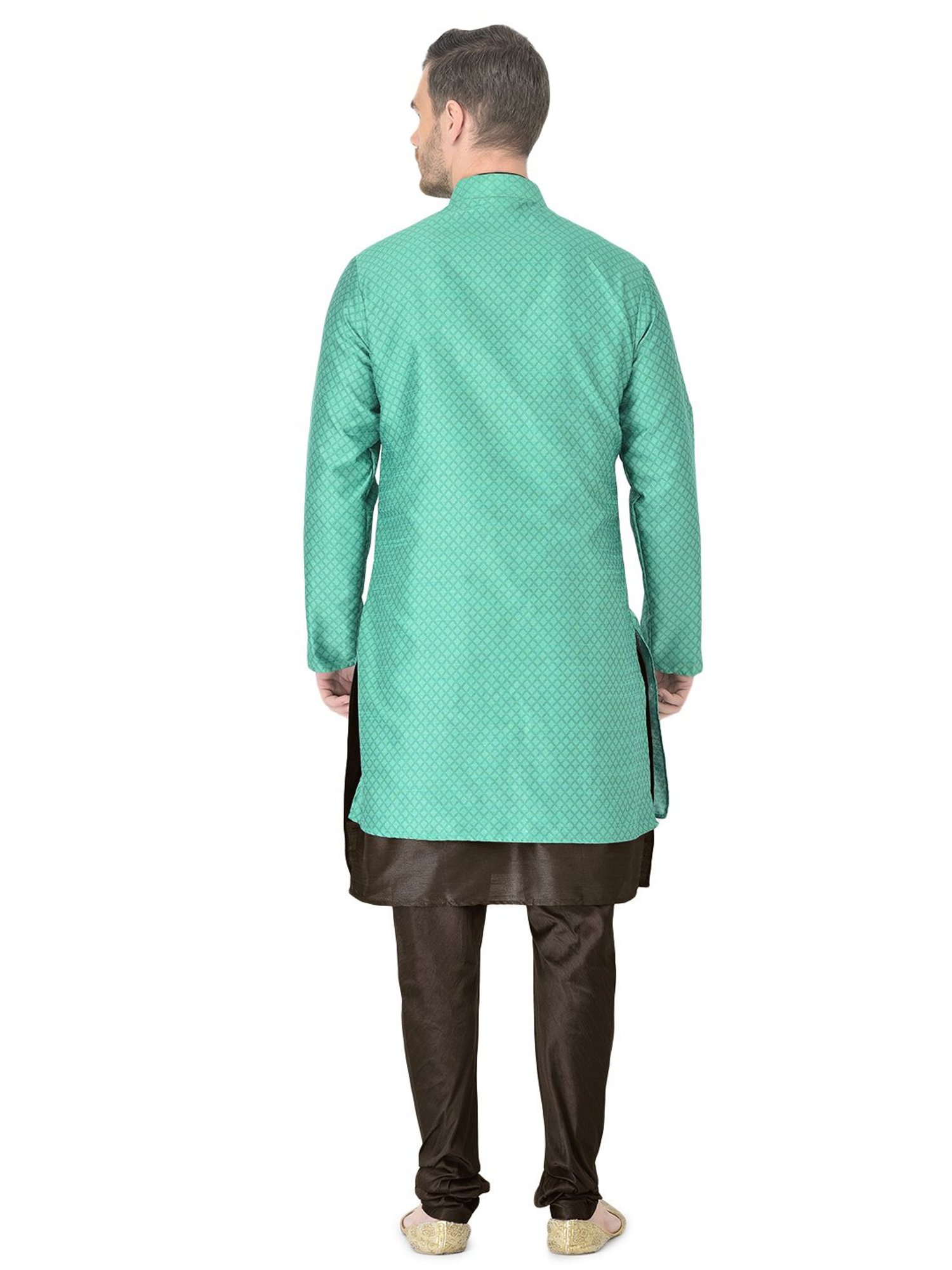 SG RAJASAHAB Multi Regular Fit Self Pattern Kurta Set
