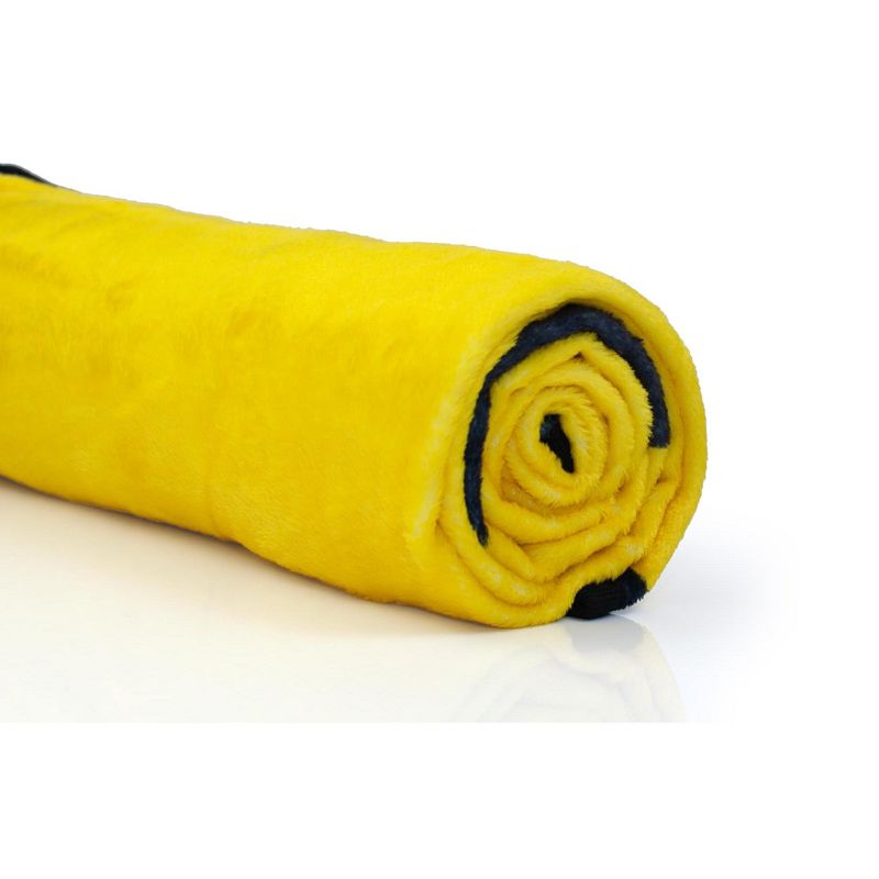 Just Funky Pac-Man Video Game Character Large Round Fleece Throw Blanket | 60-Inch Diameter