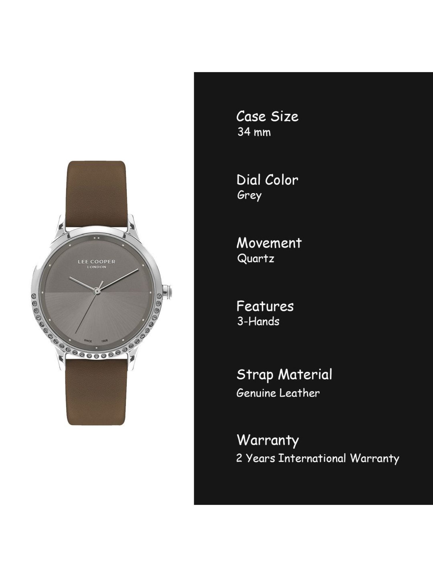 Lee Cooper LC07464.372 Analog Watch for Women