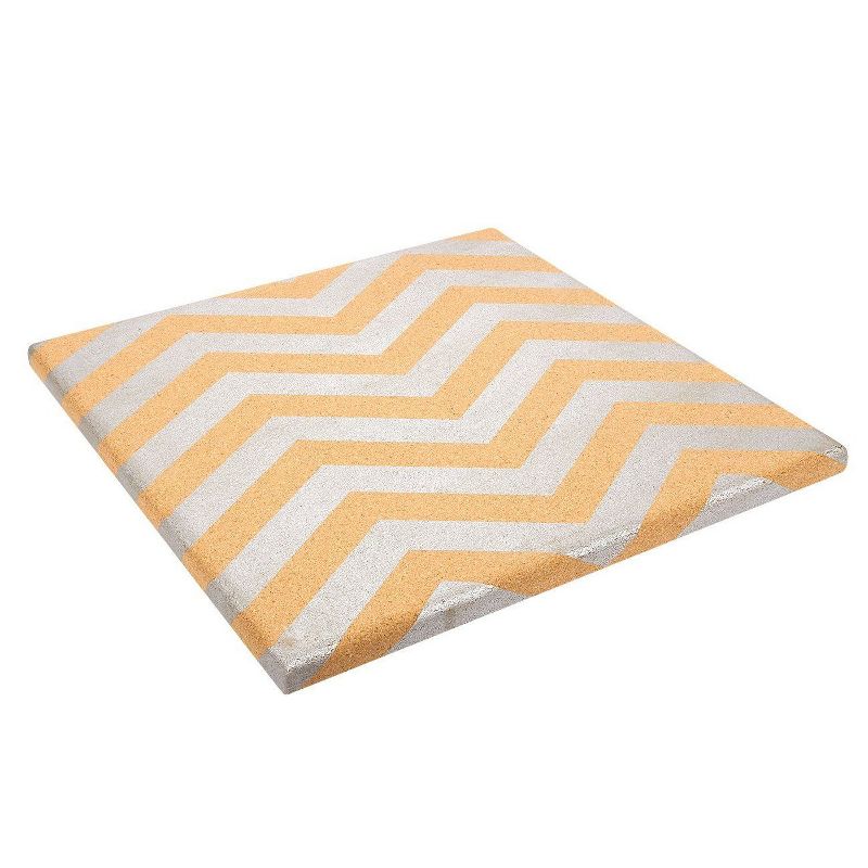 Juvale Cork Bulletin Board with Push Pins, Silver Chevron Wall Decor 15.7 x 15.7 in