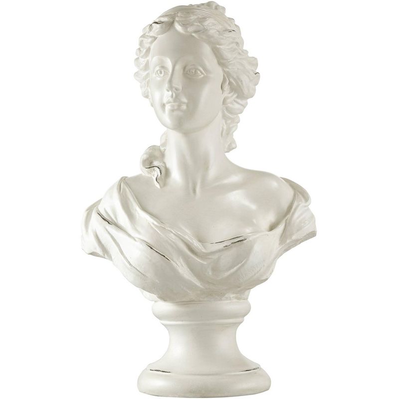 Kensington Hill Classic Roman 16" High White Female Bust Statue