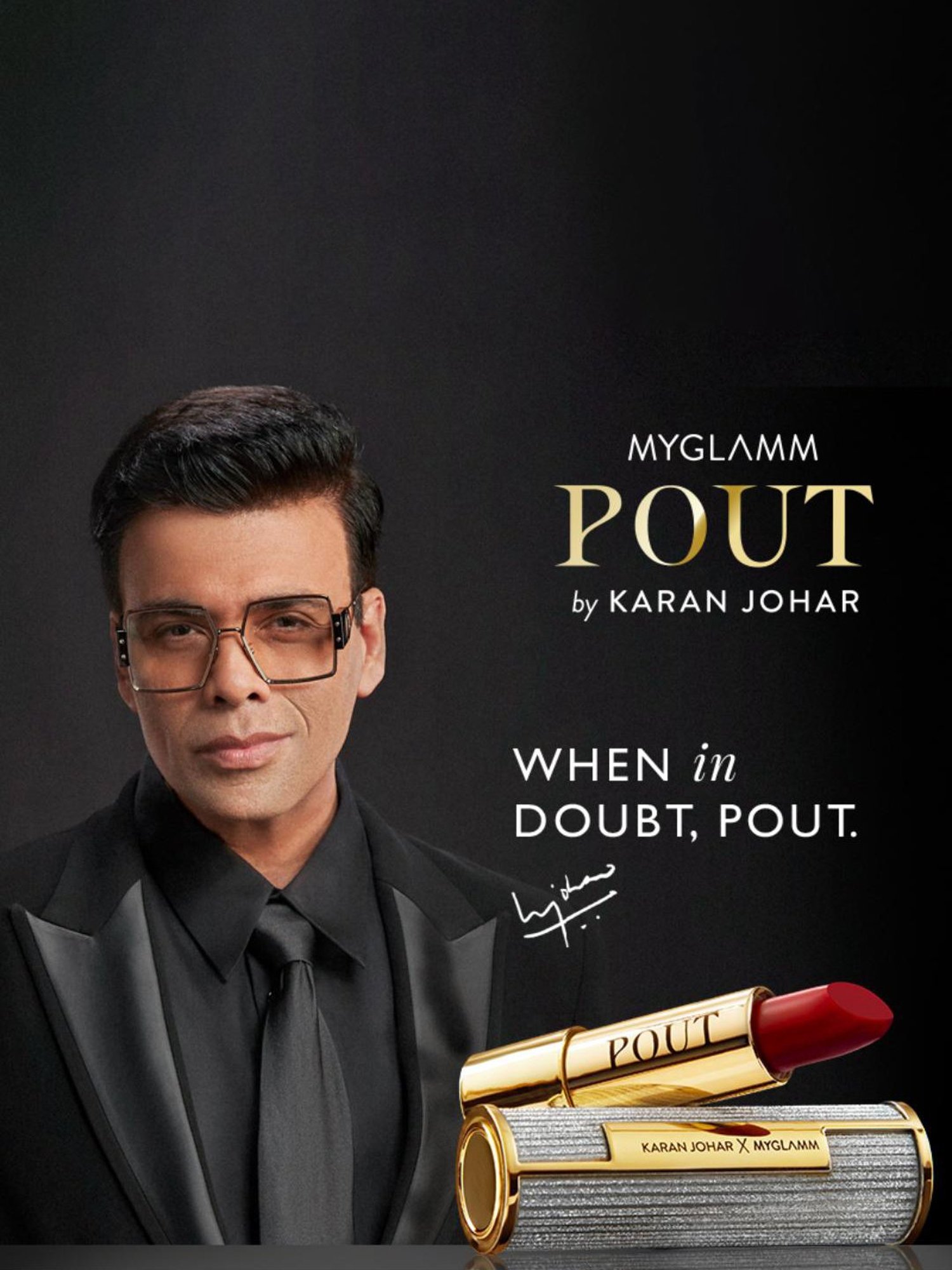 MyGlamm Pout by Karan Johar Luxe Plumping Lipstick Wine N Pout - 3.5 gm