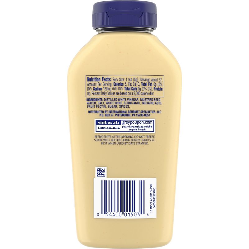 Grey Poupon Dijon Mustard Squeeze Bottle - 10oz