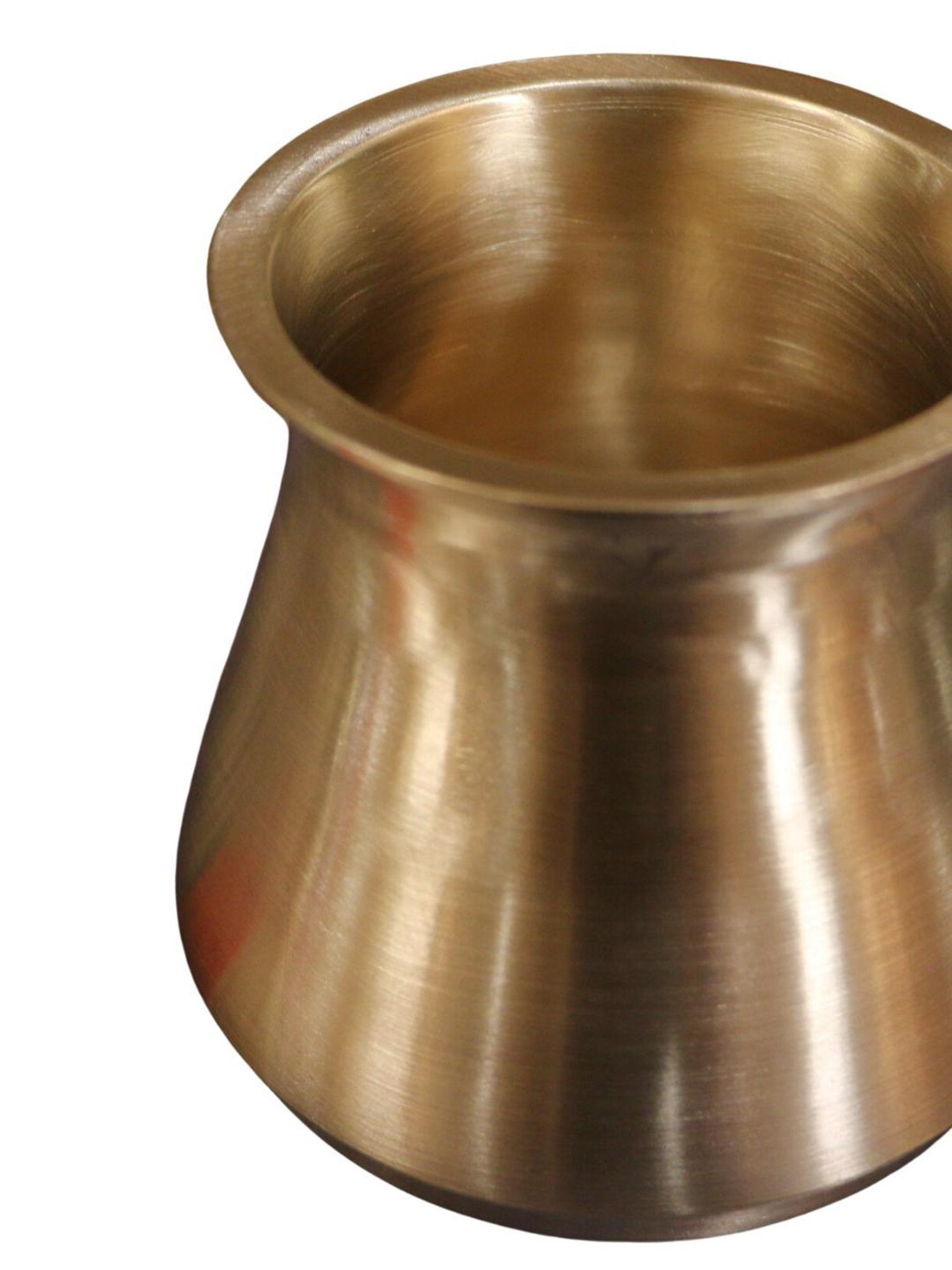 Ambi Elegant Satari Pure 100% Kansa Water Health Lota - 4.5 X 4.5 X 4 Inches (Big)