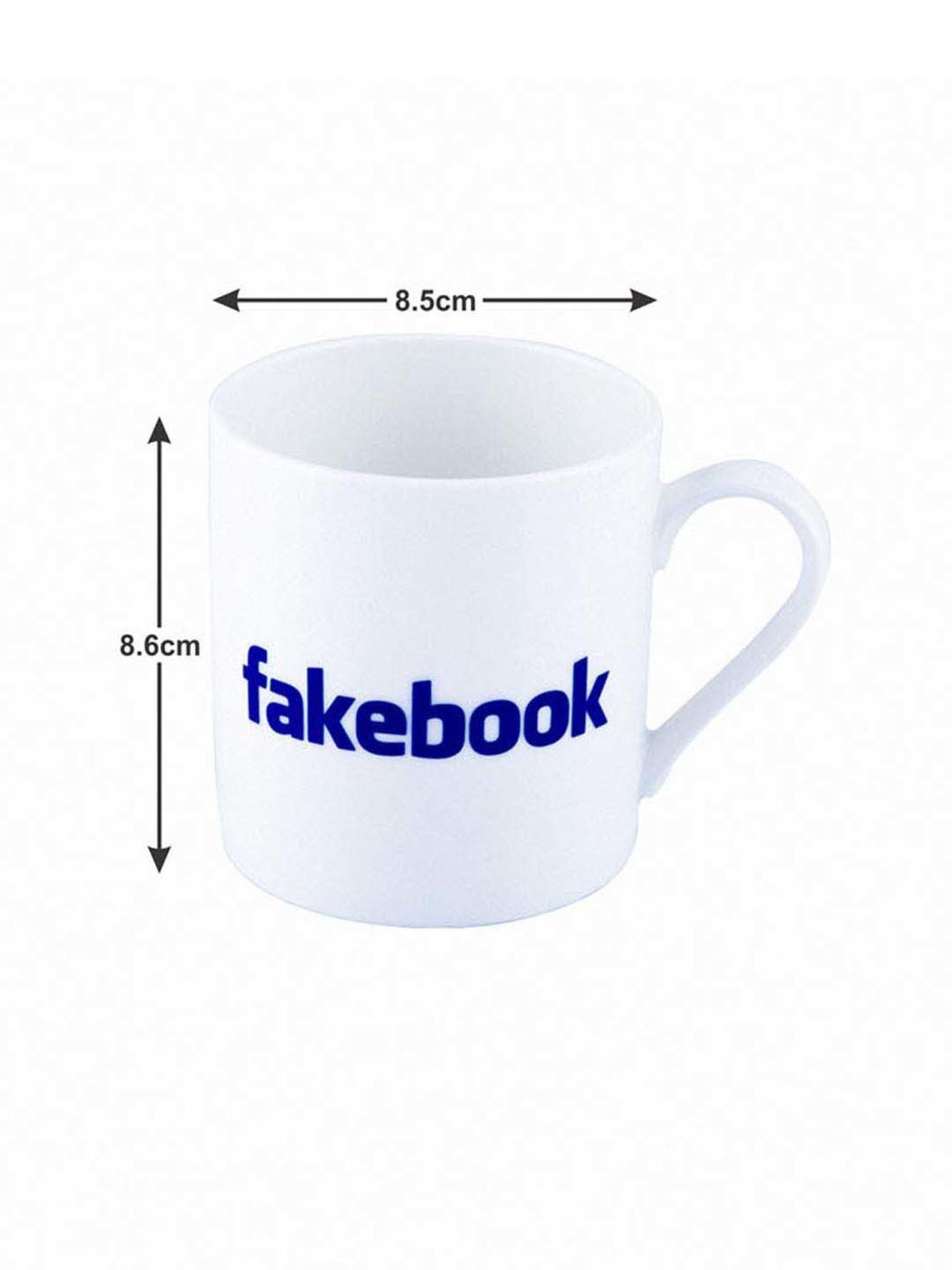 Goodhomes Multicolor Bone China Coffee Mugs (350 ml) - Set of 2