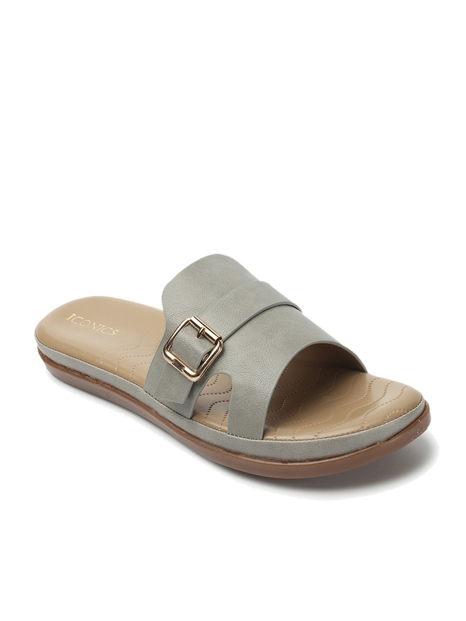 Iconics Women's Grey Casual Sandals