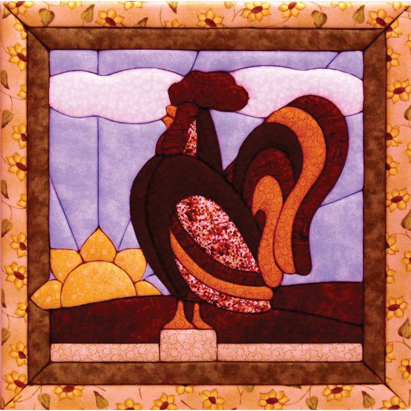Quilt-Magic No Sew Wall Hanging Kit-Rooster