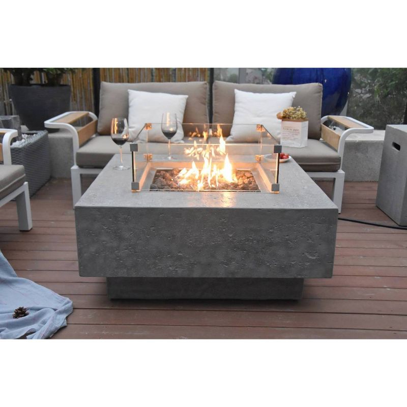 Manhattan 36" Natural Gas Fire Pit Patio Heater - Elementi