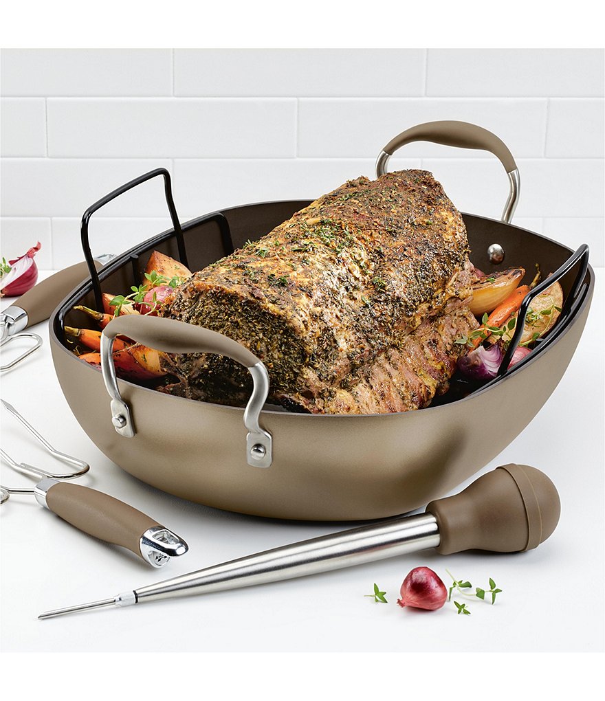 Anolon Advanced Home Hard-Anodized Nonstick Roaster Set
