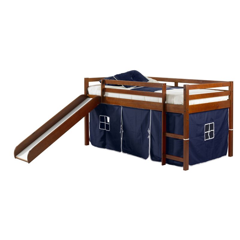 Tent Bed with Kit Espresso/Blue - Donco Kids