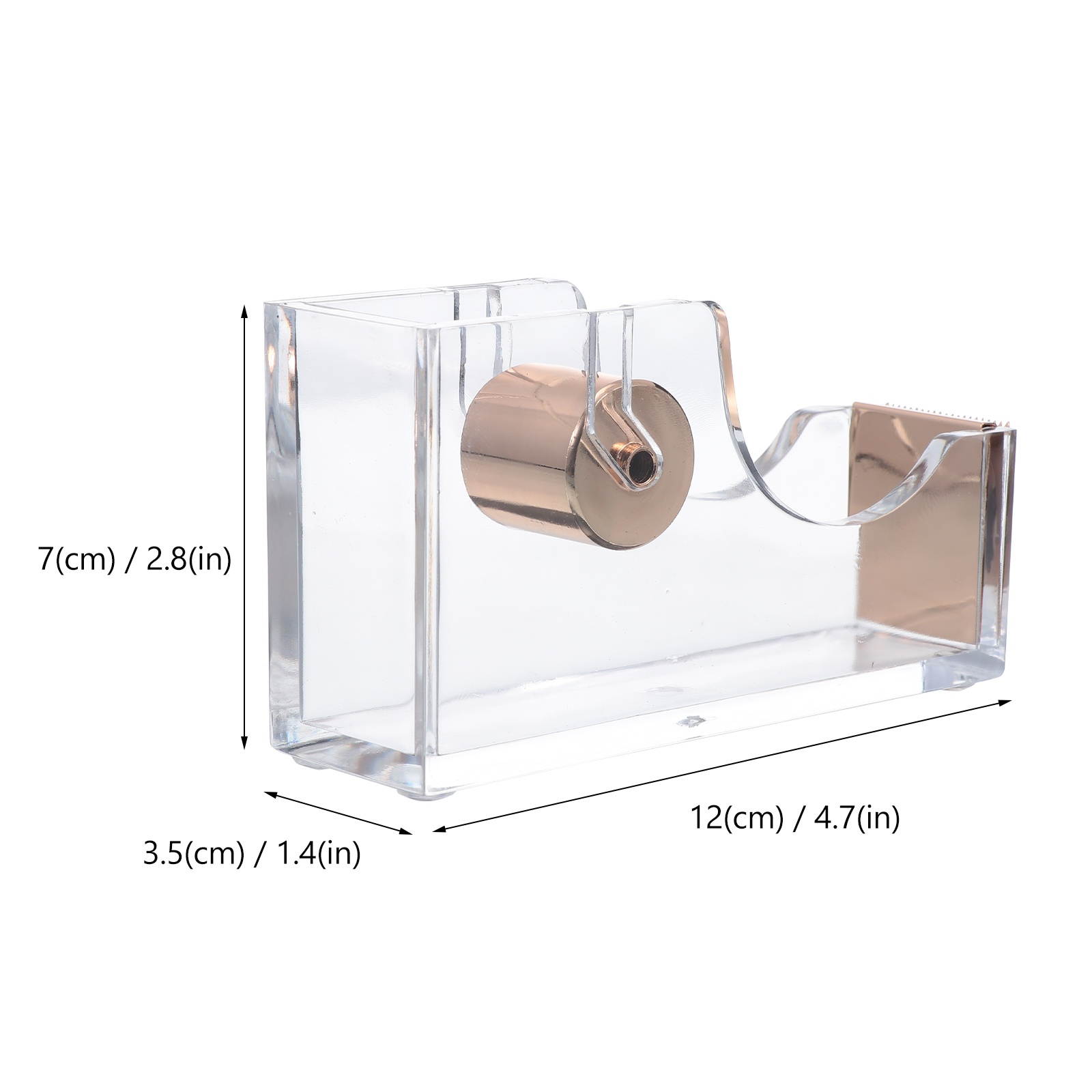 1pc Tape Seat Acrylic Tape Cutter Tape Cutting Tool Tape Base Tape Mount for School