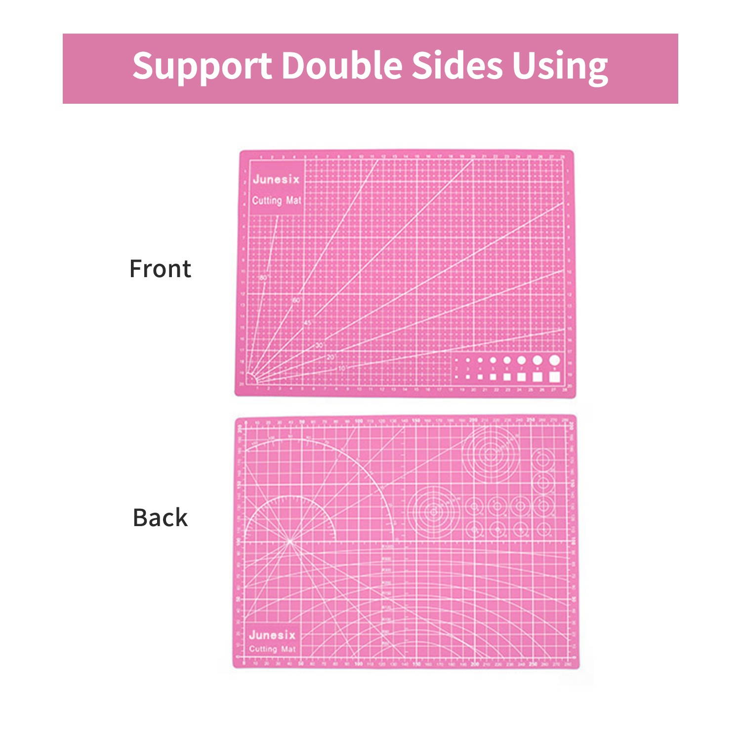 30 * 22cm Self Healing Cutting Mat Double-sided A4 Non-slip PVC Cutting Mat Board with Grid Lines Angles Design Art Supply for Scrapbooking Arts & Crafts Projects