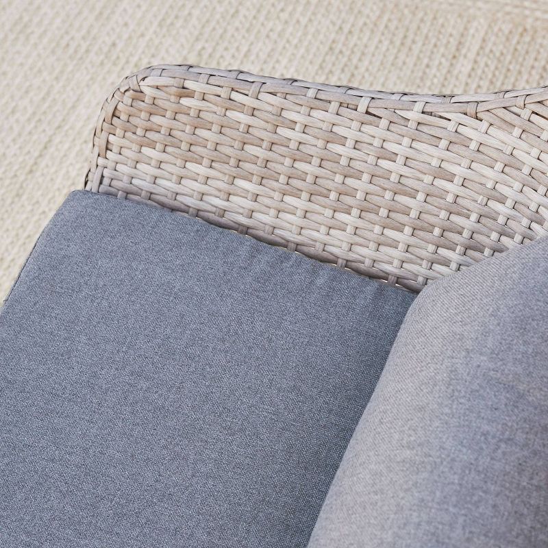 Breckenridge 4pc Seating Set Java Brown Fame Sunbrella Meredian Brick Red Fabric - La-Z-Boy