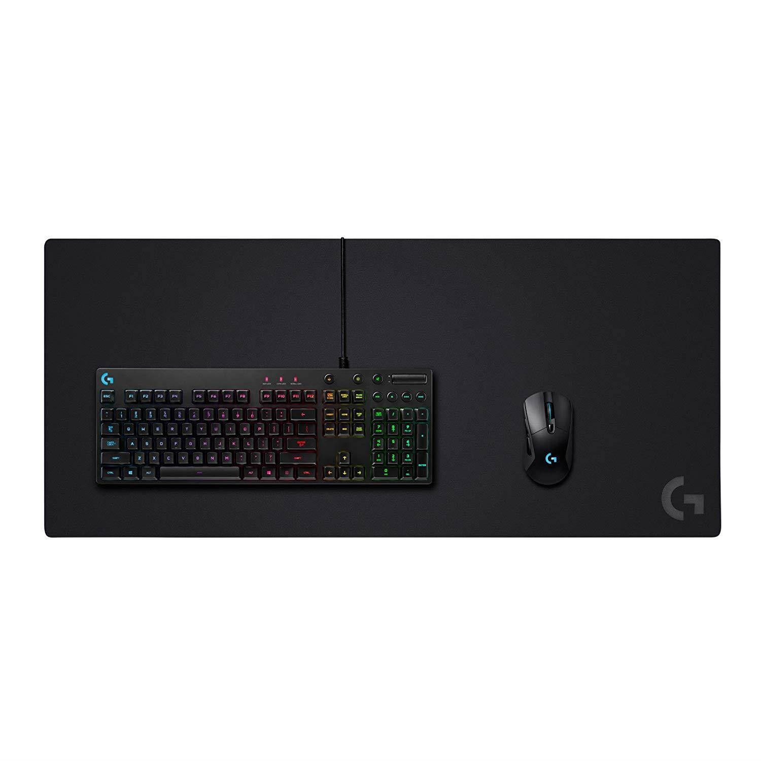Logitech G840 Rubber Black &ndash; Mouse Pad (Black, White, 400 mm, 900 mm, 3 mm)