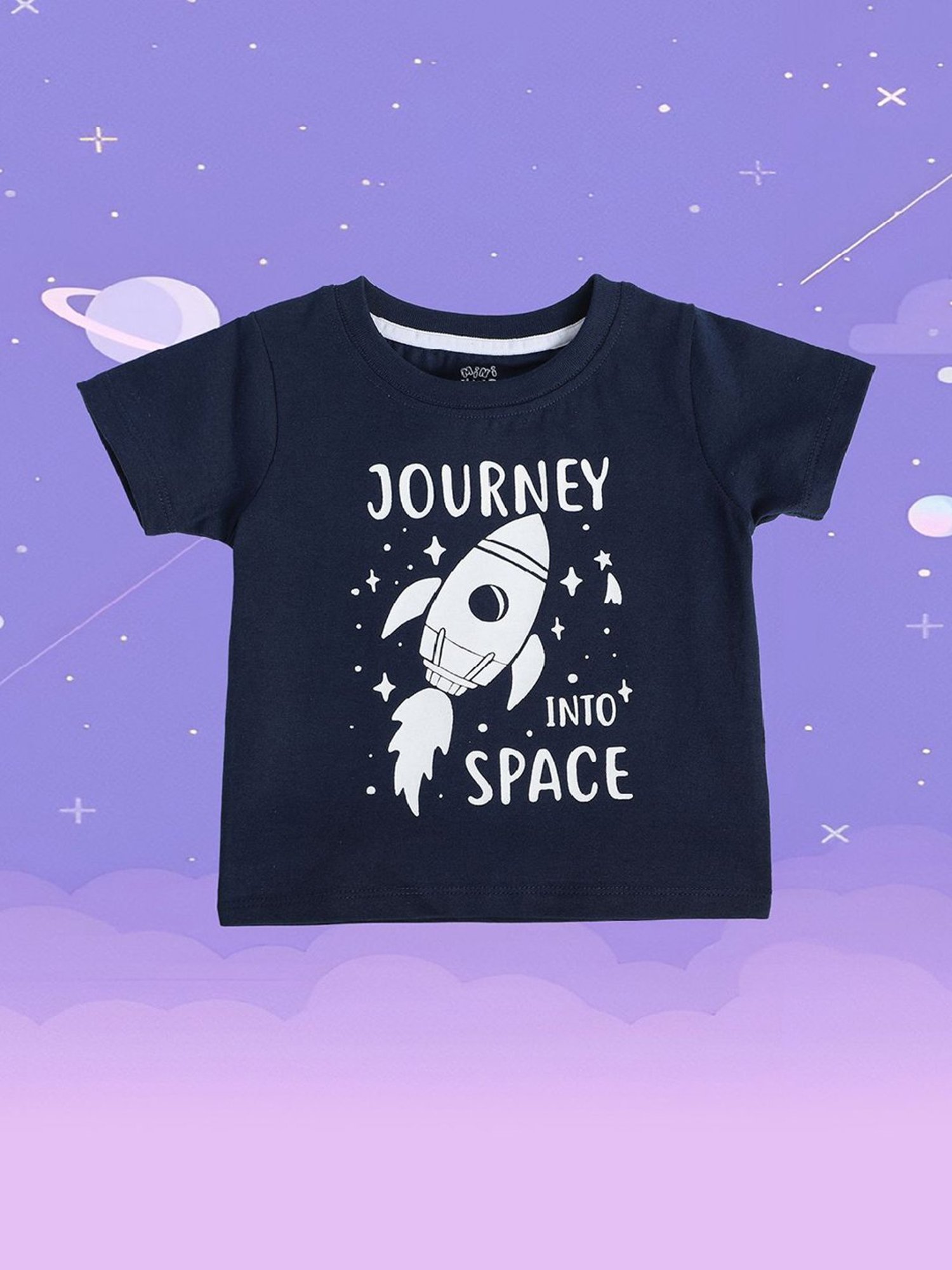 MINIKLUB Kids Navy Printed T-Shirt