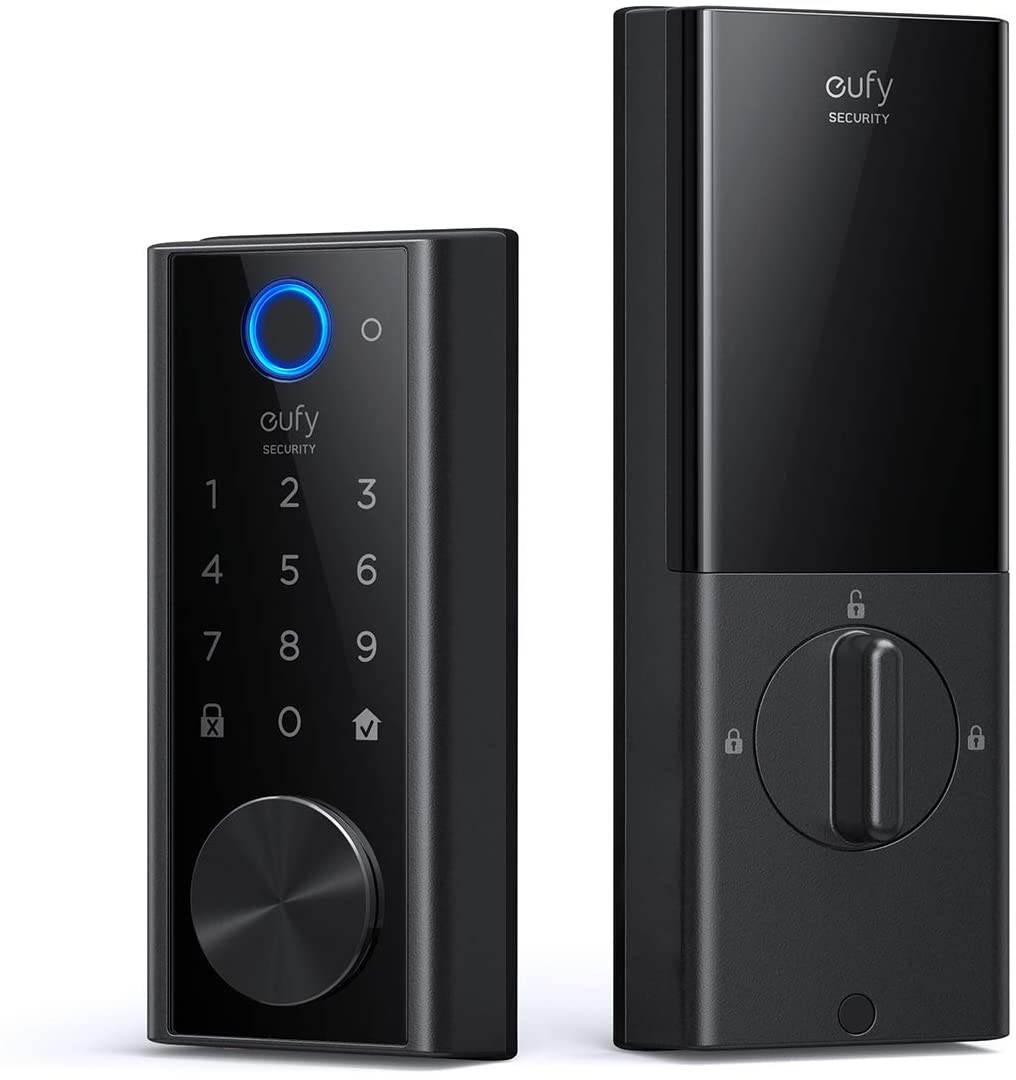 eufy Security Smart Lock Touch & Wi-Fi, Fingerprint Scanner, Keyless Entry Door Lock, Smart Wi-Fi Lock, Bluetooth Electronic Deadbolt, Touchscreen Keypad, BHMA Certified, IP65 Weatherproofing