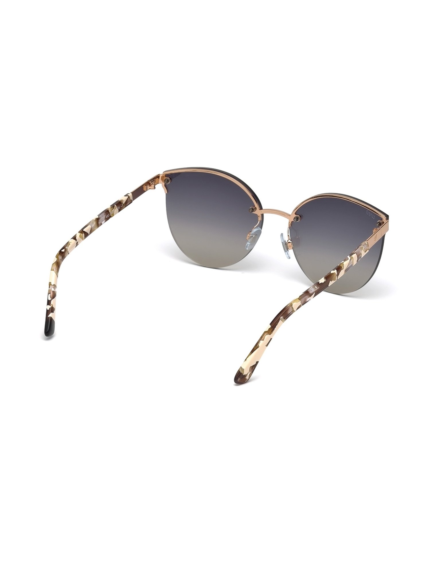 WEB EYEWEAR Grey Oval Sunglasses Designed in Italy