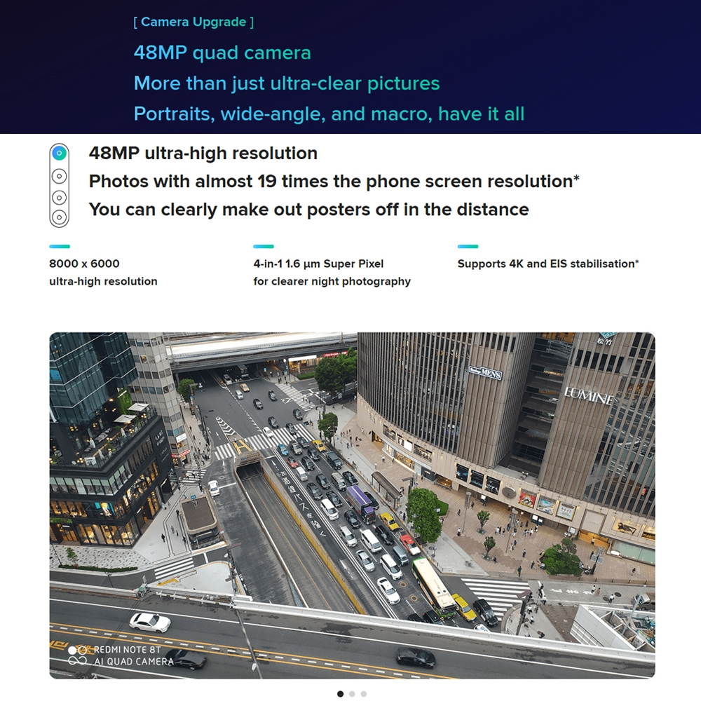 Note 8T 48MP Camera 4GB+64GB Global Official Version