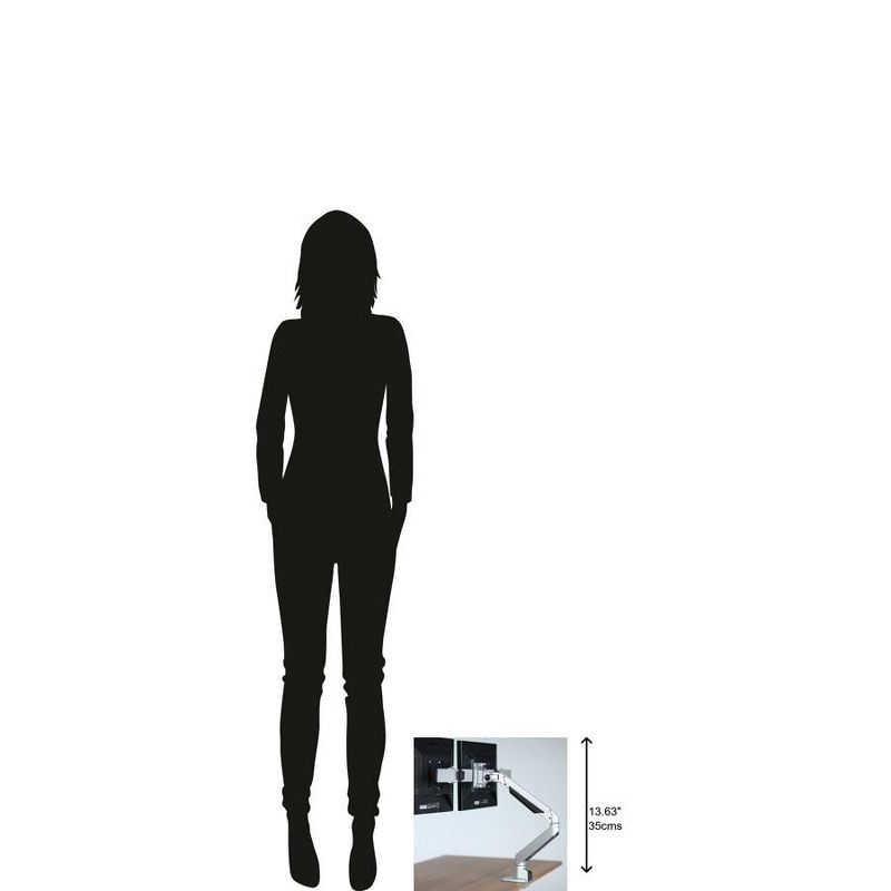 Howard Miller 991005 Smartmoves Dual Monitor Arm