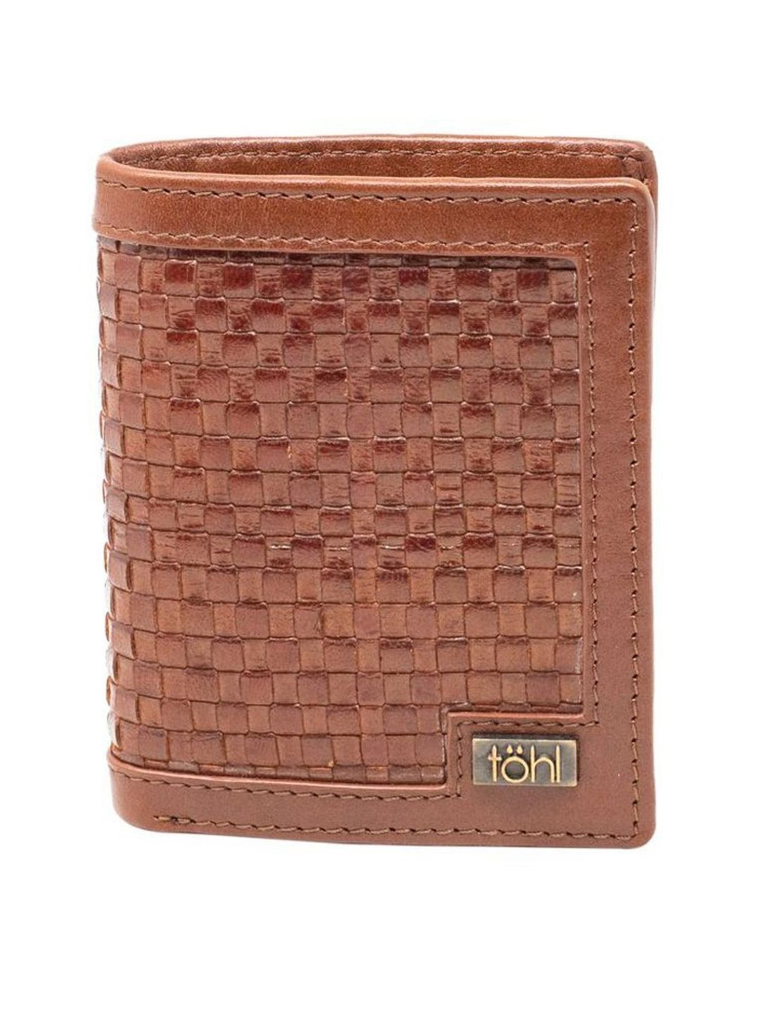 Tohl Tan Casual Leather Bi-Fold Wallet for Men