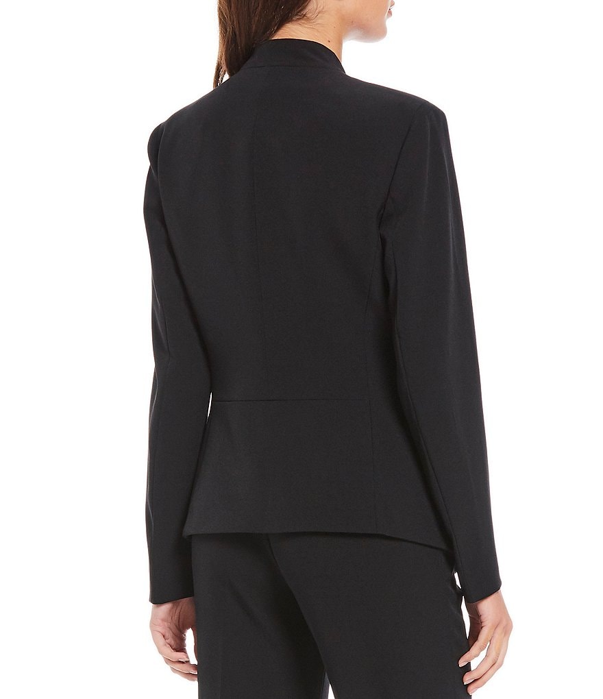 Anne Klein Stretch Crepe Open Front Jacket