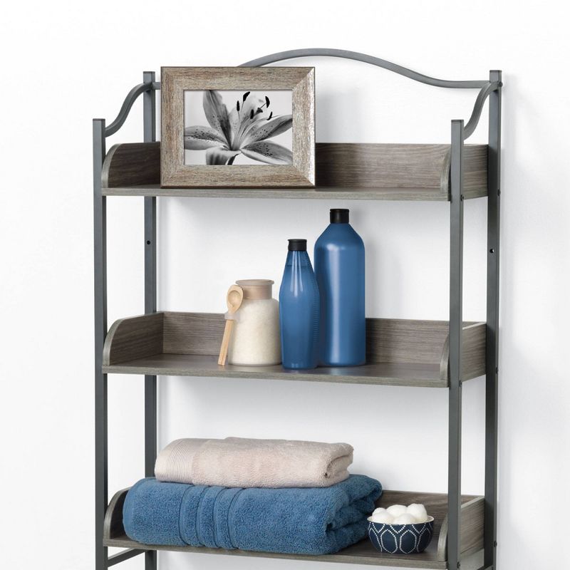 Spacesaver Over the Toilet Etagere Gray - Zenna Home