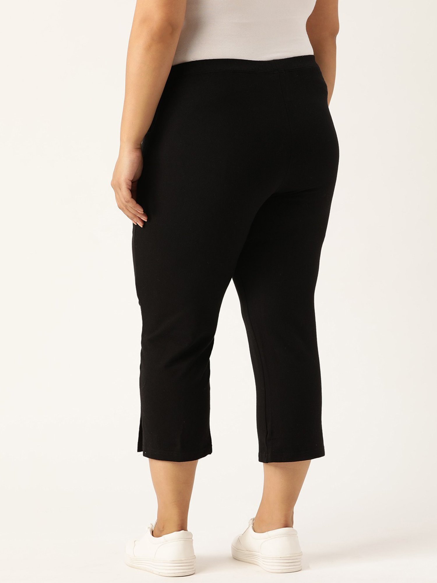 theRebelinme Black High Rise Capris
