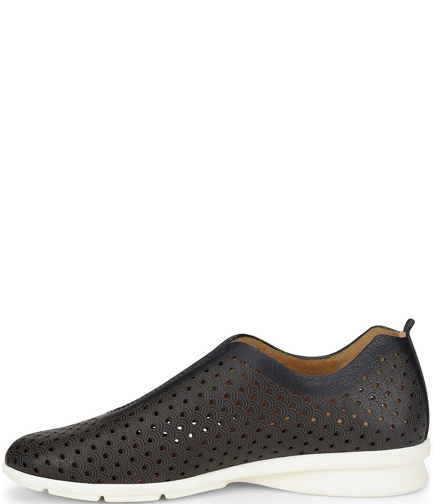 Comfortiva Perlace Perforated Leather Slip-On Sneakers