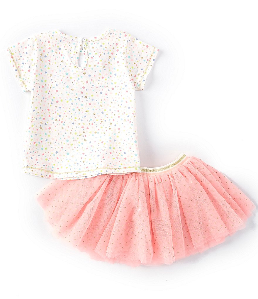 Ally B Big Girls 7-16 Flutter-Sleeve Dotted Top & Shorts Set