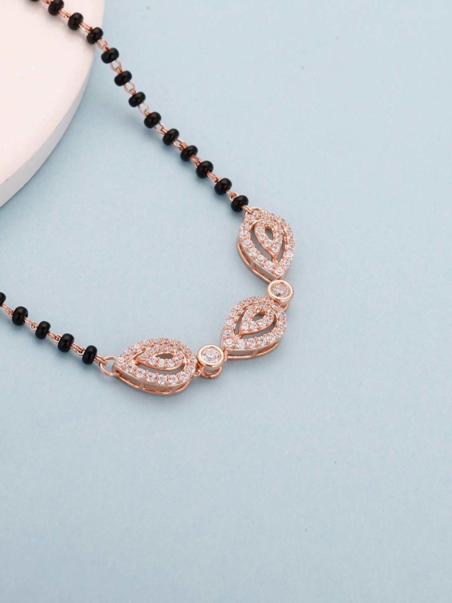 GIVA 92.5 Sterling Silver Love of Pears Mangalsutra for Women