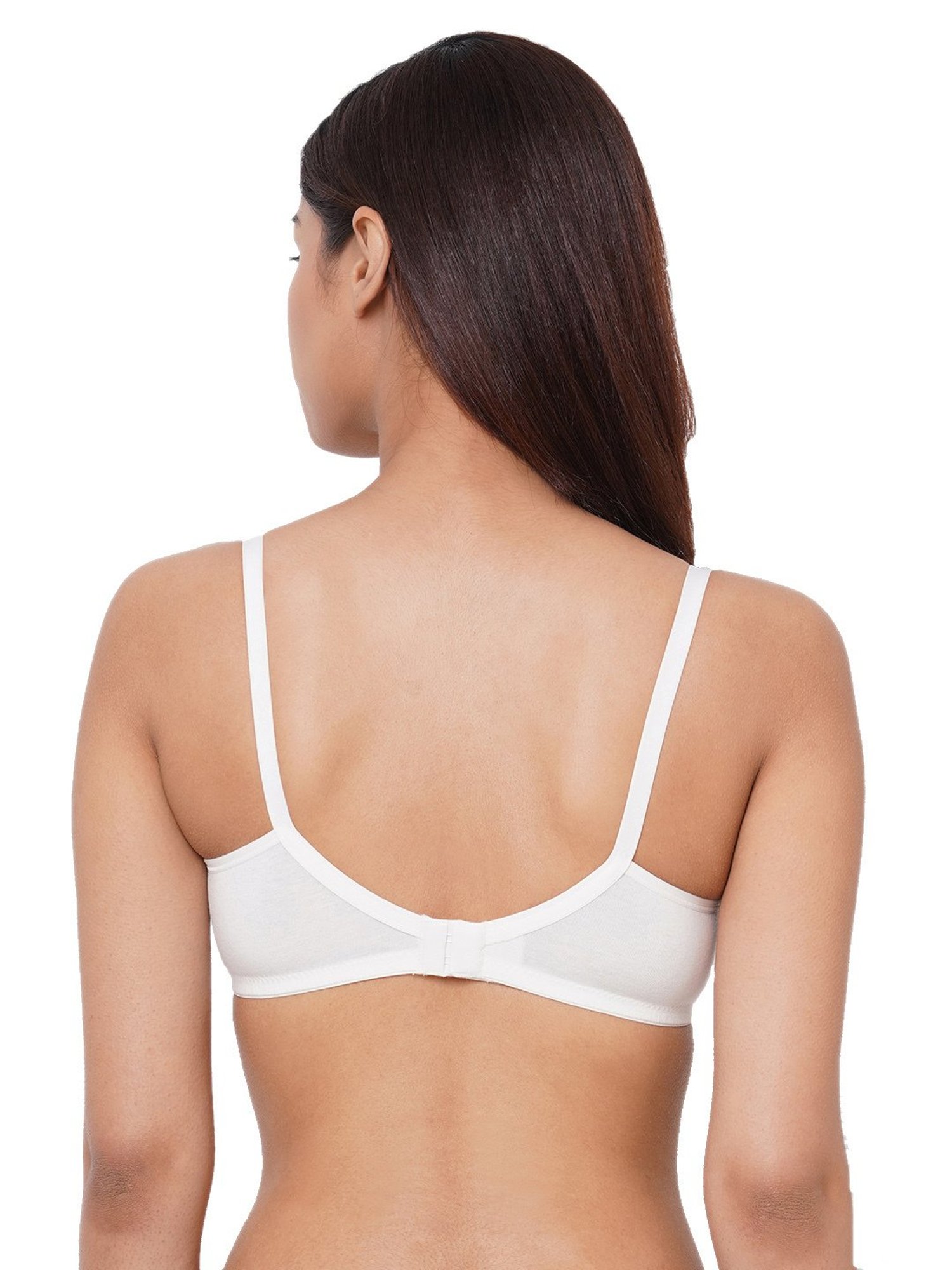 Inner Sense White & Black Half Coverage T-Shirt Bra - Pack of 3