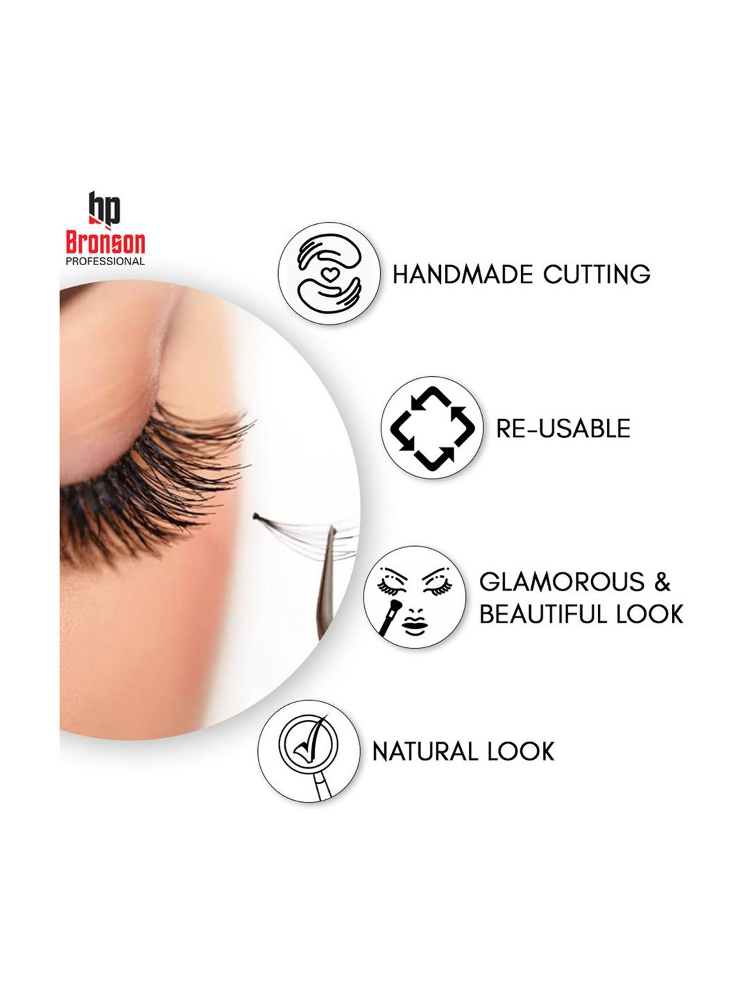 Bronson Professional False Eyelashes - 63