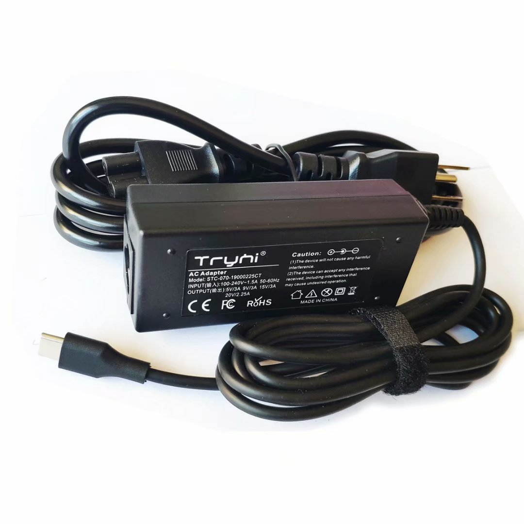 New 45W USB-C Type-C Laptop AC Adapter Charger Power Cord Supply for HP Spectre 13-v101nj 13-v101nk 13-v101nn 13-v101no 13-v101np 13-v101ns 13-v101nt 13-v101nv 13-v101nx 13-v101TU 13-v101ur 13-v102na