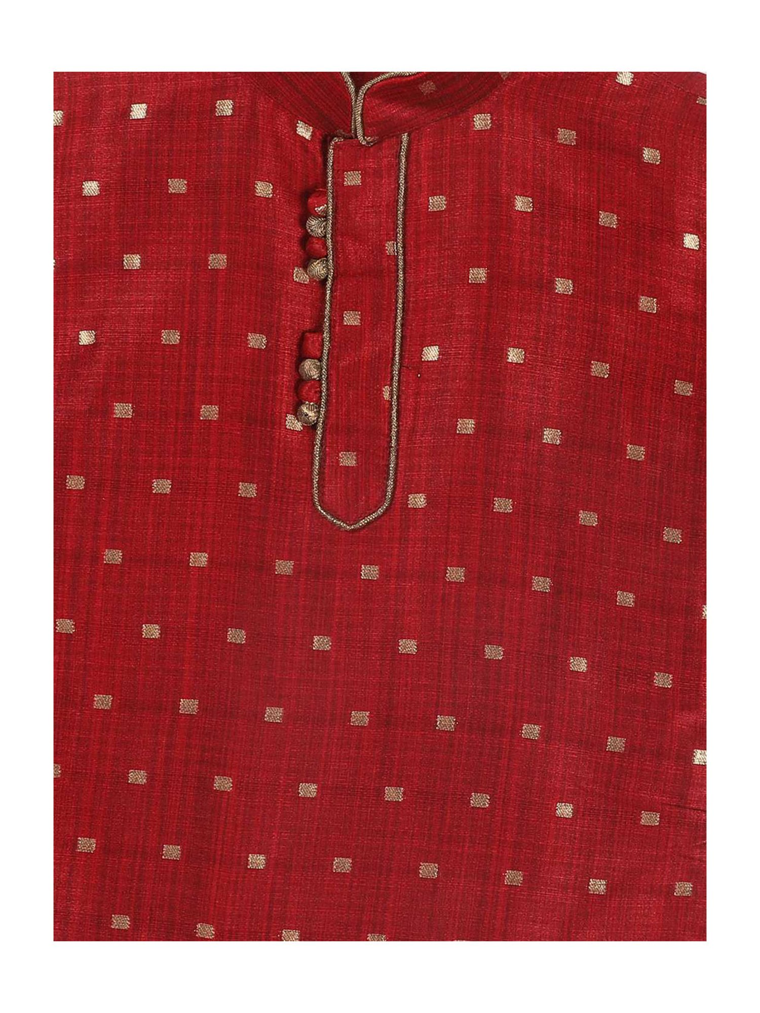 VASTRAMAY SISHU Maroon & Gold Printed Kurta Set