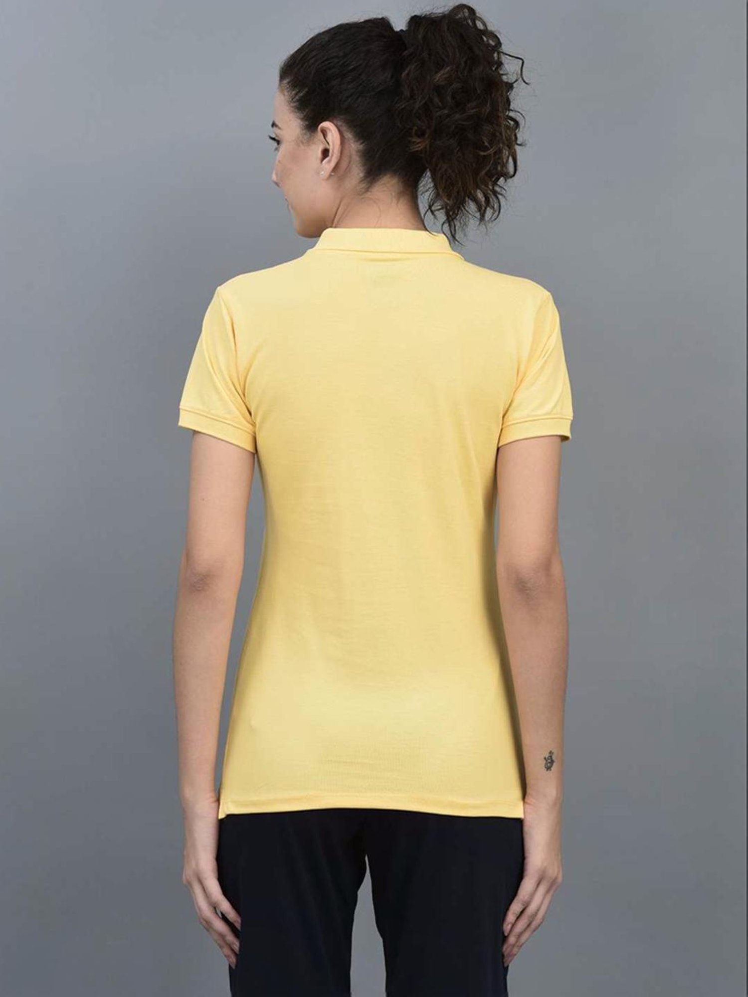 Dollar Yellow Cotton Sports T-Shirt