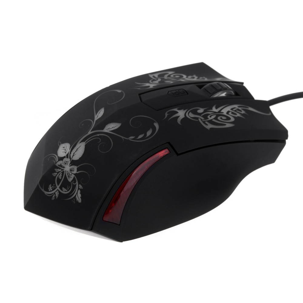 Adjustable 2400DPI 6 Buttons Optical USB Wired Gaming Game Mouse LED for PC Laptop