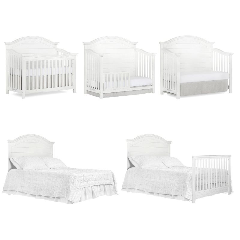 Evolur Belmar Convertible Crib - Weathered White
