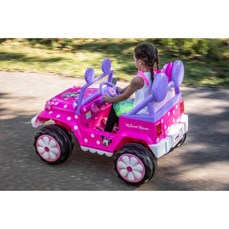 Kid Trax 6V Disney Minnie Mouse Flower Power 4x4 Powered Ride-On - Pink