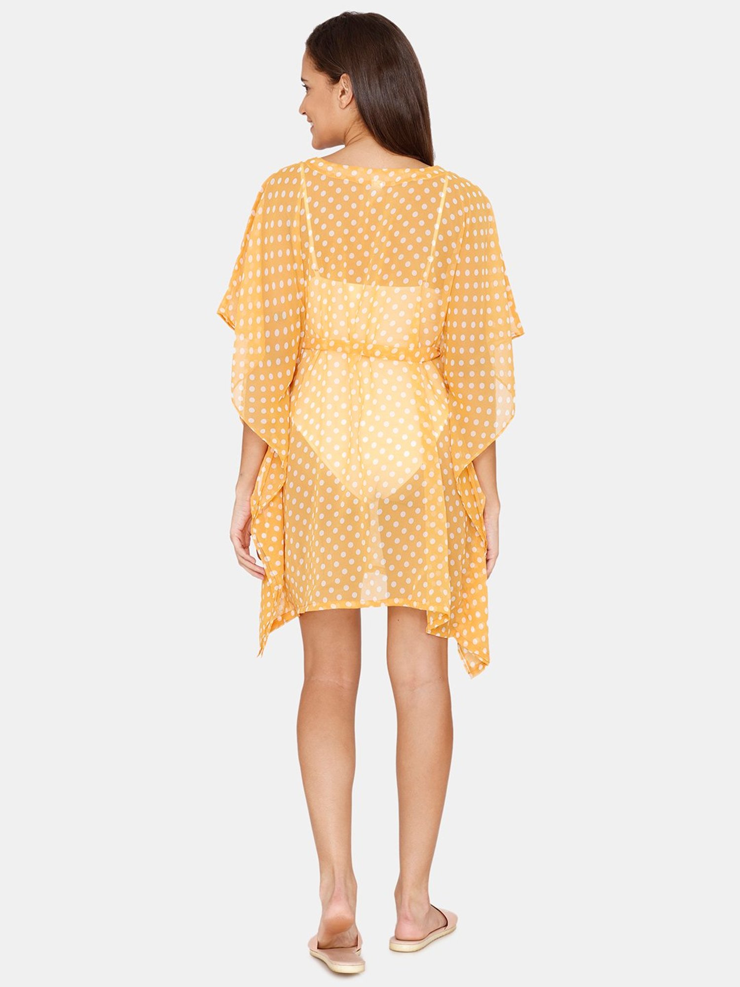 Coucou by Zivame Yellow Printed Kaftan