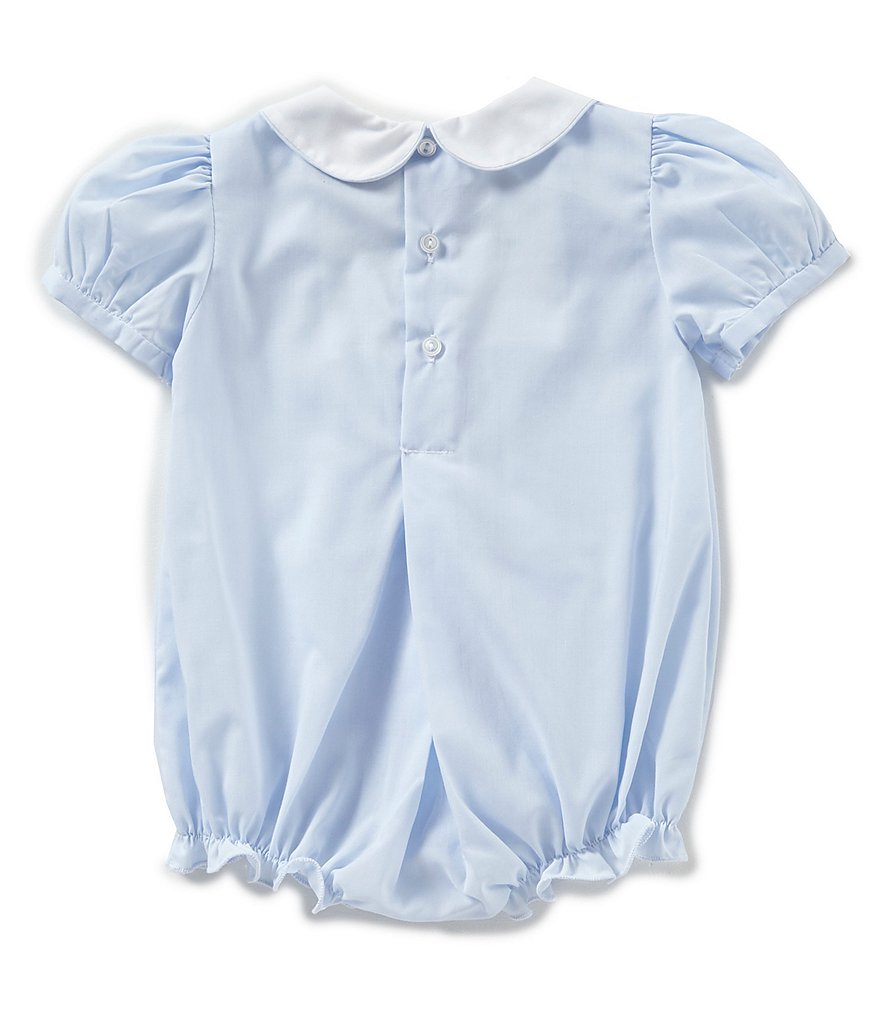 Friedknit Creations Baby Girls 3-9 Months Rosette Pintuck Romper