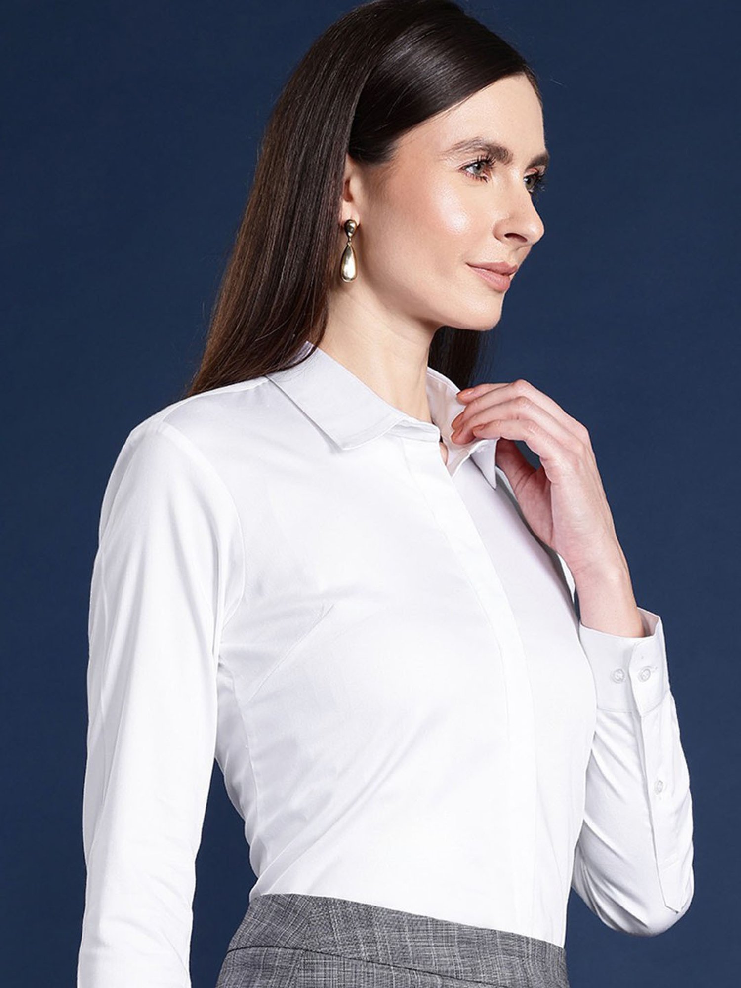 Hancock White Regular Fit Shirt