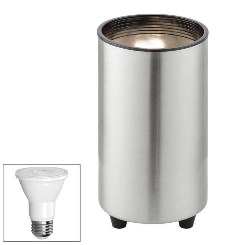 Pro Track Brushed Steel 6 1/2"H PAR20 LED Mini Can Accent Spot Light