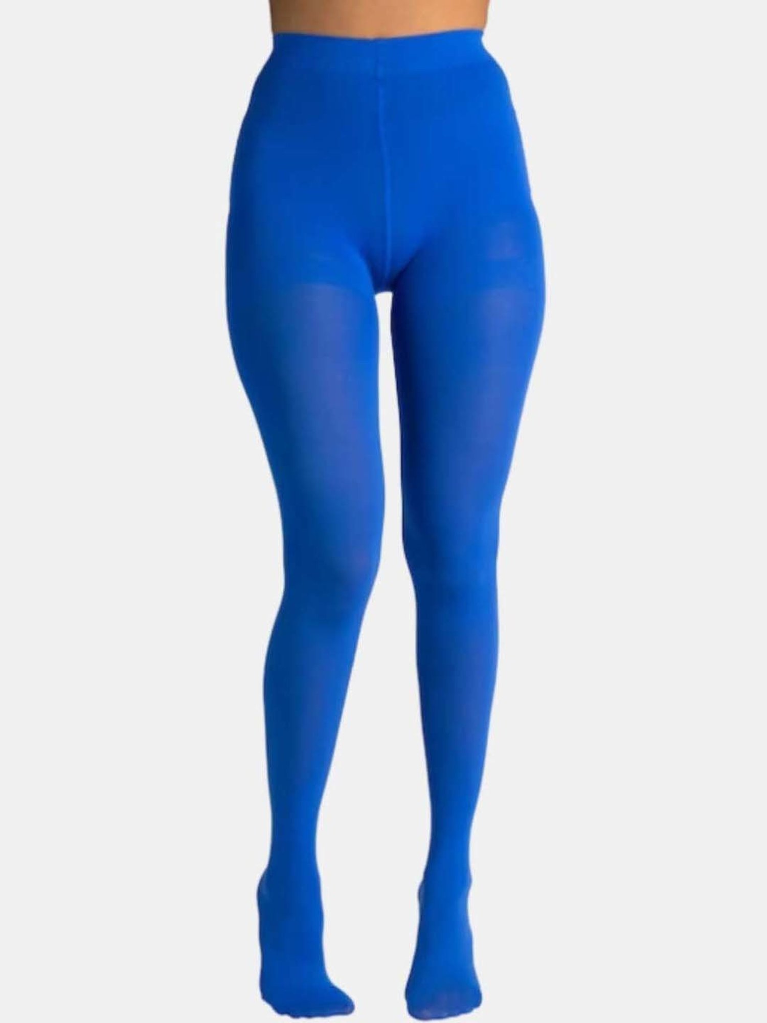 Secrets By ZeroKaata Blue Plain Pantyhose Stockings